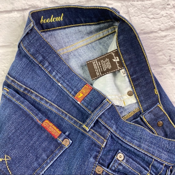 {7 For All Mankind} Bootcut Jean Sz 28 - Picture 5 of 6
